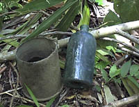 Coffee pot and bottle