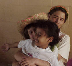Yvette, Teresa, and me at Yap airport